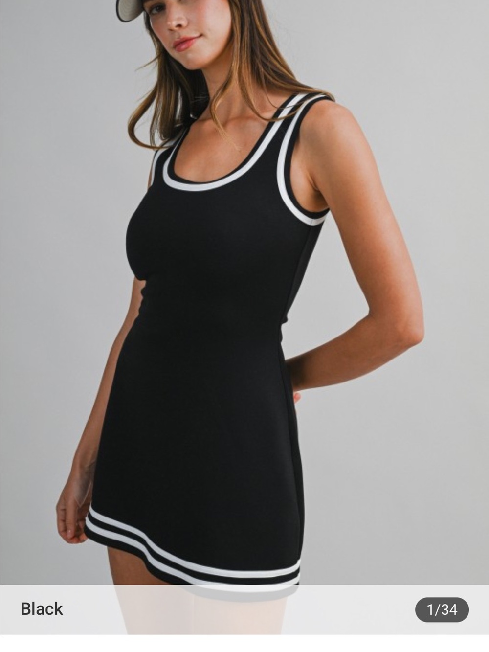 🆕🤍MABLE BLACK + WHITE ACTIVE DRESS